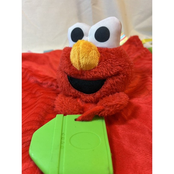 Bright Starts Elmo Sesame Street Lovee 13x13 Teether‎ AM0982 Security Blanket - Picture 3 of 9